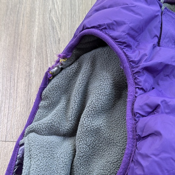 Purple Dog Puffer Jacket with Reflective Trim - Pet - Picture 4 of 5